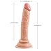 YUJR 5.7 inch Beginners Mini Soft Flexible Personal Relax Massager with Handsfree Suction Cup for Female Health Material (Flesh)