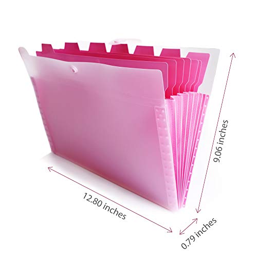 Expanding File Folder 8 Pockets, A4 Paper Harmonium File, Kawaii