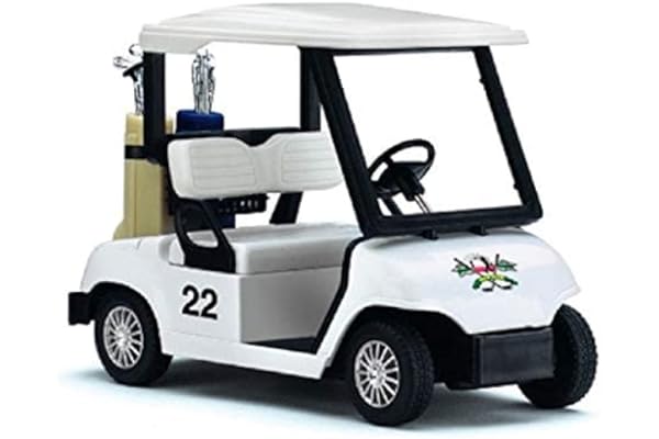 KiNSFUN Golf Cart 4½" Die Cast Metal Model Pullback Action Toy
