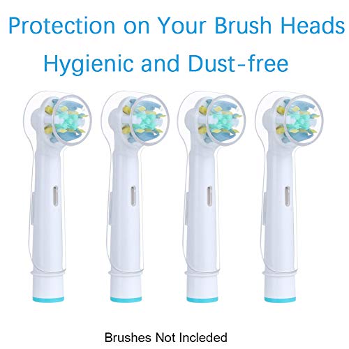 8 Pack Electric Toothbrush Cover for Protecting Oral-B Replacement Brush Heads, Anti Bacterial Portable Travel Brush Heads Caps, Convenience for Travel & Everyday Use