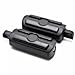 HTTMT MT216-051- BLACK Skull Foot Pegs Footrest Kit Compatible with Harley Dyna Glide Fat Bob Street Bob