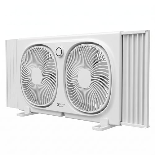 Comfort Zone Rotating Head Window Fan