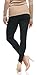 LMBLush Moda Seamless Full Length Leggings Footless Tights Underlayer in Many Colors, Black One Size (Fits XS - XL)