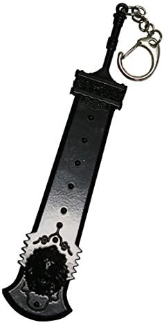 black metal sword keychain - androids fighter warrior 15,2cm - pidak shop