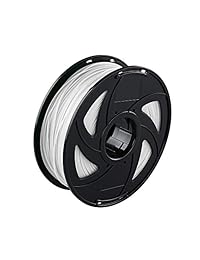 Filamento PLA para impresora 3D, precisión dimensional +   0.001 in, bobina de 2.2 lbs, 0.069 in, color blanco