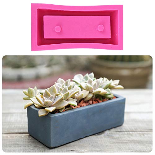 3D Concrete Planter Cactus Cement Silicone Mold DIY Clay Craft Flower Pot Mold Ceramic Plaster Vase Mould Home Decor Crafts Succulent Plants Concrete Planter Vase Molds Handmade Garden Decoration Tool