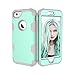 iPhone 6 Case,iPhone 6S Case, AOKER Hybrid Heavy Duty Shockproof [Perfect] Hard Plastic +Soft Silicon Rubber Armor Defender Impact Protection Best Protective Case for iPhone 6/6S (Mint Grey)
