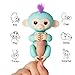 Fingerlings - Interactive Baby Monkey for Kid's Toy - Zoe (Turquoise with Purple Hair）