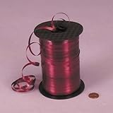 Burgundy Crimped Curling Ribbon, 3/16