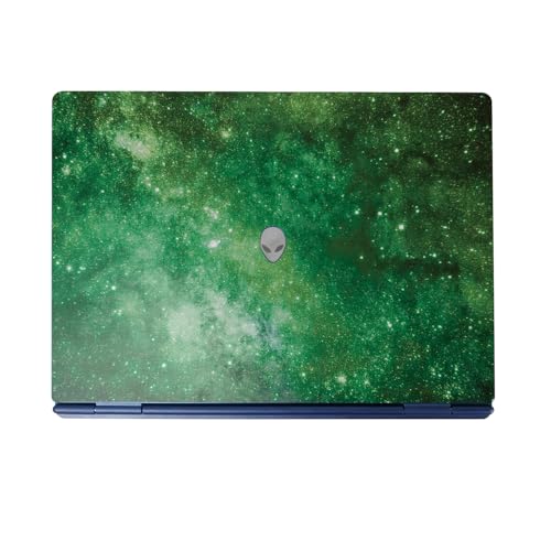 Laptop Skin Compatible with Alienware 16/16X Aurora (2025) - Green Stars - Prem…