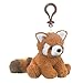 Wildlife Artists Red Panda Plush Backpack Clip Toy Keychain 5.5