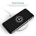 Qi Wireless Charging Pad RAVPower Qi Certified Ultra-Safe Wireless Charger Compatible iPhone Xs MAX, XS,XR, X 8 Plus 8, Galaxy S9 S8+ S8 & All Qi-Enabled Devices (AC Adapter Not Included) (White)