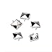Mini-Factory 300 PCS Nailhead DIY Metal Silver Punk Spikes Spots Pyramid Studs for Leathercraft(Size:10MM, Color:Silver, Qty:300 Pieces)