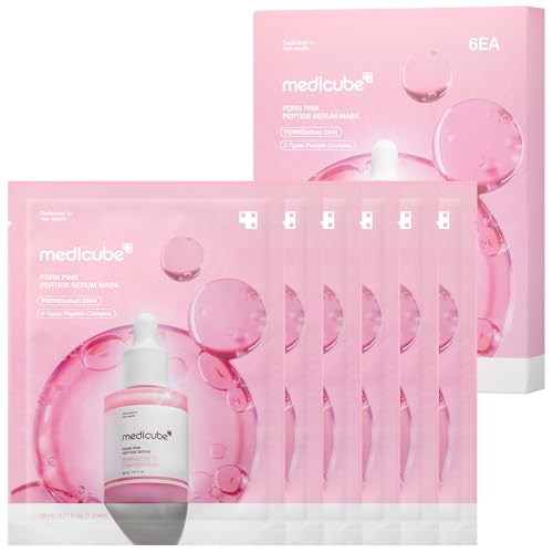 medicube PDRN Pink Peptide Ampoule Sheet Mask 6EA 416FXugbFPL