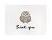 Cute Woodland Animal Thank You Cards and Gray Self Seal Envelopes 36 Pack - Opie's Paper Company
