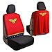 BDK Superhero Seat Covers with Detachable Cape Backing - Front Car Seat Covers & Seat Back Protector  (Wonder Woman) (WBSC-1912)