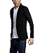 Allegra K Mens Casual Single Breasted Notch Lapel Patch Pocket Blazer, Black, M(US 38)