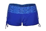 ReliBeauty Women's Patterned Waist Boy Short Swim Bottoms
