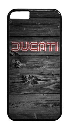 iPhone 6 Case, iPhone 6 Cases - Wood Ducati Text Black PC Plastic Bumper Hardshell Snap-on Case for iPhone 6 4.7 Inch