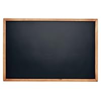 Rustic Wood Framed Magnetic Chalkboard Sign for Wall with Hanging Mounts and Non Porous Blackboard Surface Compatible with Liquid Chalk Markers - 11 x 17 Inches