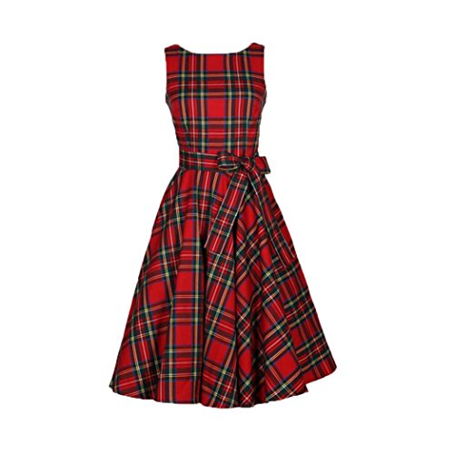 Evening Party Dress,Clearance! Agrintol Casual Women Vintage Floral Bodycon Sleeveless Evening Party Dress (S, Red) - Thumbnail 5