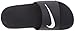 NIKE Kids' Kawa Slide Sandal, Black/White, 12 M US Little Kid