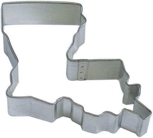 State of Louisiana Tin Cookie Cutter 3.75"