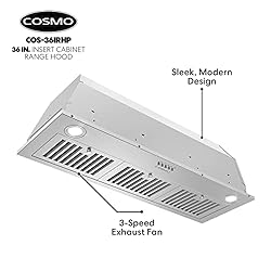 COSMO COS-36IRHP 36 in. Insert Range Hood with Push