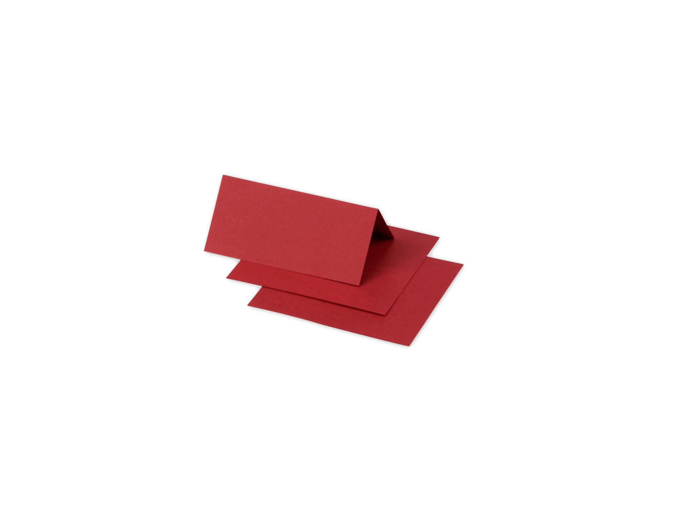 Clairefontaine 75025C Pack of 25 Place Cards Format 8.5x8cm 210g/m² Intensive Red Events and Correspondence Invitation - Pollen Range - Premium Smooth Paper