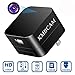 KMBCAM Spy Hidden Camera Wireless Home Charger Cam with App 1080P Nanny Cam No Audio Night Vision Motion Activated for Pet Security Cam Support 129G SD
