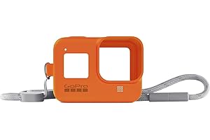 GoPro Sleeve + Lanyard (HERO8 Black) Hyper Orange - Official GoPro Accessory