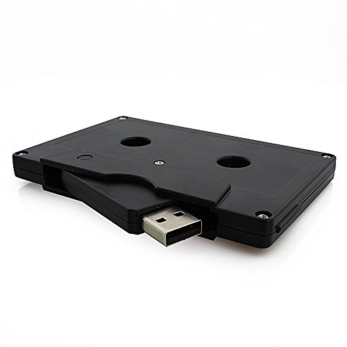 Usbkingdom 8GB USB 2.0 Flash Drive Cassette Tape Shape Thumb Drive Memory Stick Pendrive (Black) - Thumbnail 2