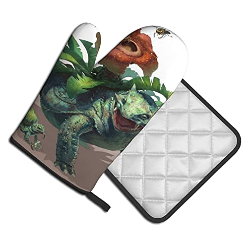 Xiaoxian Pokemon 64 Hittebestendige keukenovenhandschoenen, ovenhandschoenen en potdekselhandschoenen, veilig om te… - Image 3