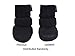 LONSUNEER Paw Protector Dog Boots Set of 4 Breathable Soft Sole and Nonslip Color Black Size X-Small