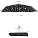 Compact Folding Travel Umbrella Windproof Waterproof, Auto Open Close with Teflon Coating Dry Quickly, LED Flashlight Handle, Meteor