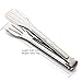 ANG 304 Stainless Steel Kitchen Tongs, Serving Tongs for Salads, Barbecue, Toast Bread, Pastry, Sandwich(1)