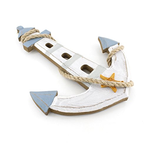 10"x7.6" Wooden Nautical Lighthouse Anchor Wall Hanging Ornament Plaque