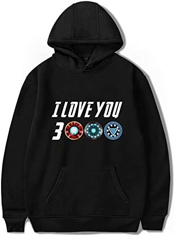 I Love You 3000 Hoodie Superhero Casual Fashion Sweatshirt Movie Enthusiast Hooded Sweater with Pocket Unisex
