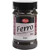 Viva Decor 3-Ounce Ferro Metal Effect Textured Paint, Iron
