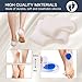 3 Pairs Heel Cups, Professional Reusable Plantar Fasciitis Inserts Pads, Gel Heel Cushion, Silicone Heel Protectors, Great for Plantar Fasciitis, Achilles Tendinitis & Heel Sore, for Women & Men