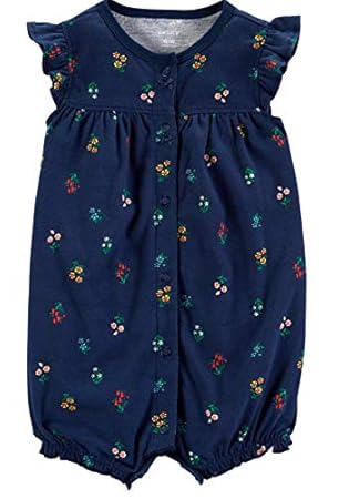 Amazon カーターズ 女の子 半袖ロンパース 花柄 18months 78 83cm