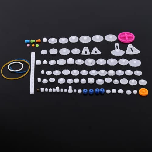 Milltrip Plastic Gears Pulley Belt Worm Kits Crown Gear Set Robot Motor Toy DIY Parts