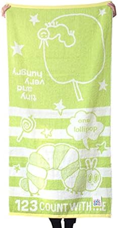 Amazon Co Jp はらぺこあおむし バスタオル ピース Bj ジャガード地 絵本 キャラクター お風呂 グッズ 大判 林 タオル かわいい タオルケット おもちゃ