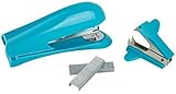 Office Depot Brand Half-Strip Stapler With Staples And Remover (Aqua)