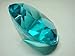 H-M SHOP Mother's Day Special: Small Sea Mist Color Glass Crystal Diamond Shaped Paperweight 2.25