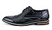 Bruno HOMME MODA ITALY PRINCE Men's Classic Modern Oxford Wingtip Lace Dress Shoes,PRINCE-3-BLACK,9.5 D(M) US