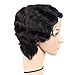 WIGNEE 100% Human Hair Short Wigs For Women Mommy Short Finger Wave Style Short Deep Wave Wigs For Black Women Clearance