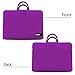 15.6 Inch Laptop Sleeve,LOVPHONE Breathable Notebook Computer Case Cover For Macbook Pro/Lenovo/ASUS/Samsung/Acer/HP and All 15 Inch Notebooks,Slim-fit Briefcase Carrying Bag/Pouch,Bright purple