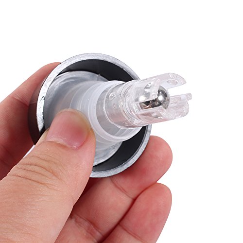 Automatic Measure Liquor Pourers, Plastic Measured Liquor Spirit Pourer Free Flow Wine Bottle Pour Spout Stopper Transparent for Home Bar (Transparent, 6)