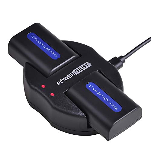 PowerTrust 2-Pack NP-FH50 Battery + USB Dual Charger for Sony NP-FH40 NP-FH30 NP-FP50 NP-FP51 H Series Batteries and DSC-HX1 HX100 HX100V HX200 HX200V HDR-TG1E TG3 TG5 TG7 A230 A290 A330 A390 - Thumbnail 7
